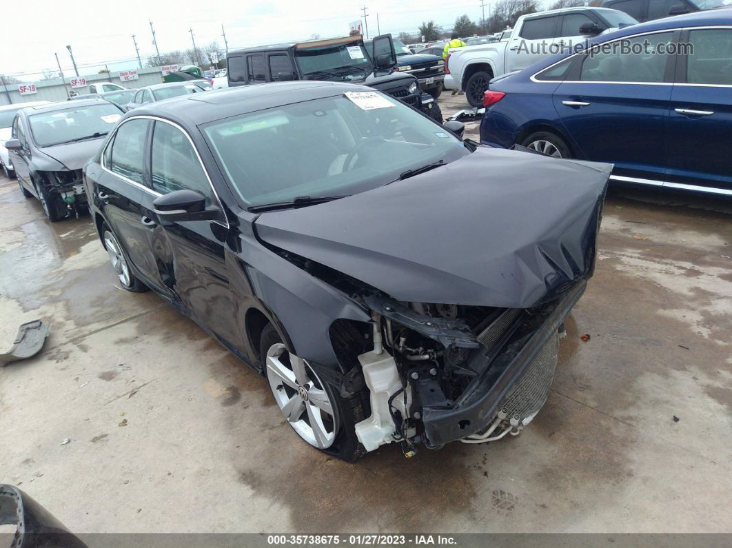 2013 Volkswagen Passat Se W/sunroof Black vin: 1VWBH7A30DC063281