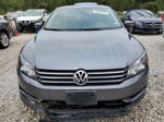 2013 Volkswagen Passat Se Gray vin: 1VWBH7A30DC117291