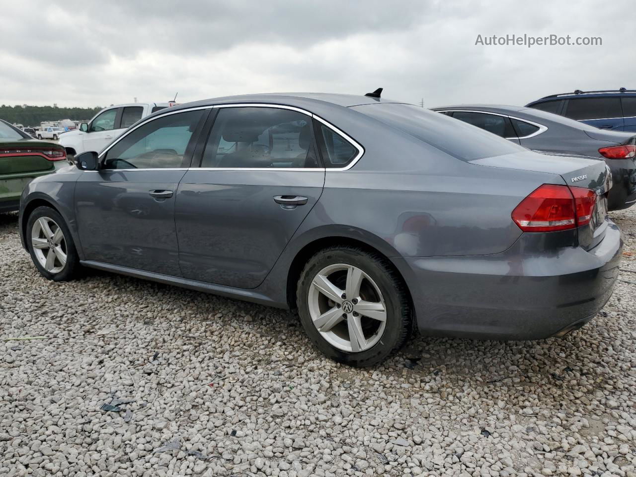 2013 Volkswagen Passat Se Gray vin: 1VWBH7A30DC117291