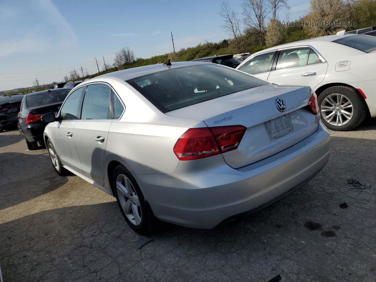 2013 Volkswagen Passat Se Gray vin: 1VWBH7A30DC131501