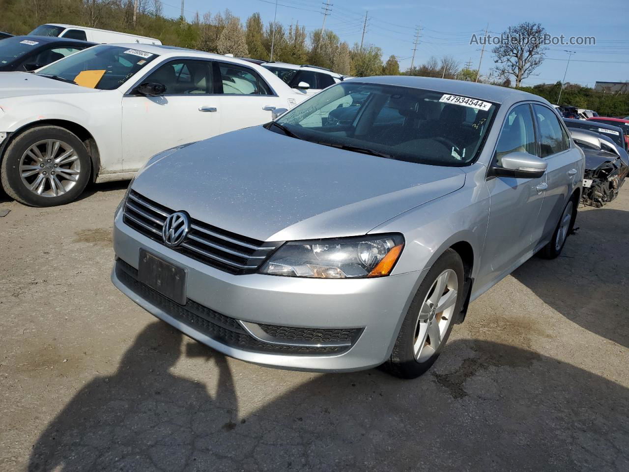 2013 Volkswagen Passat Se Gray vin: 1VWBH7A30DC131501