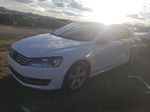 2012 Volkswagen Passat Se White vin: 1VWBH7A31CC079648