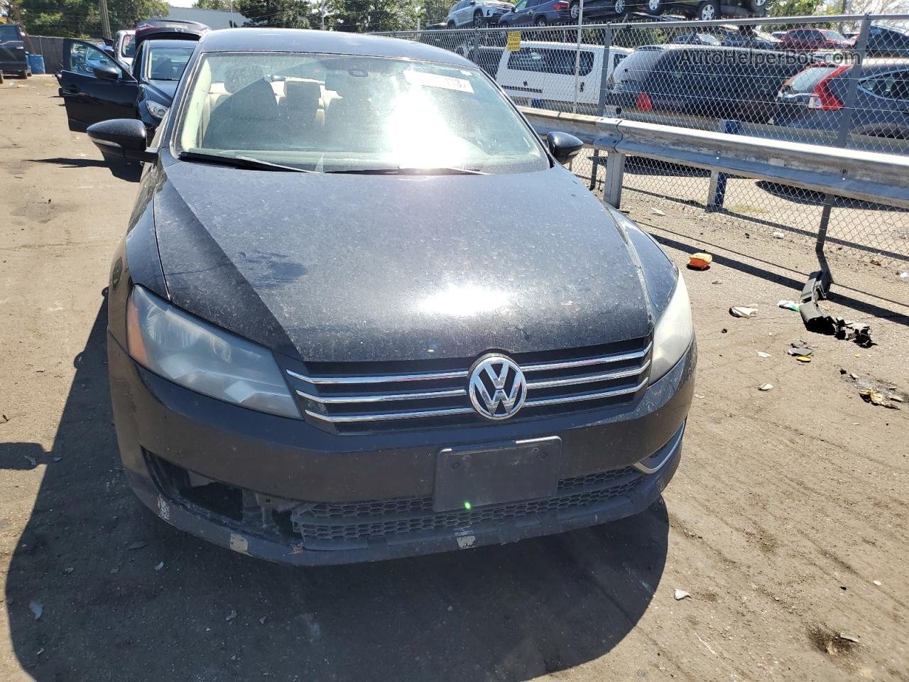 2012 Volkswagen Passat Se Черный vin: 1VWBH7A31CC094411