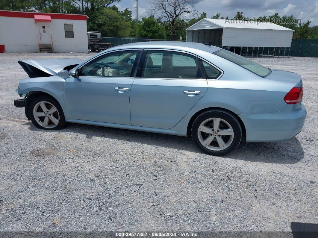 2012 Volkswagen Passat 2.5l Se Blue vin: 1VWBH7A31CC101325