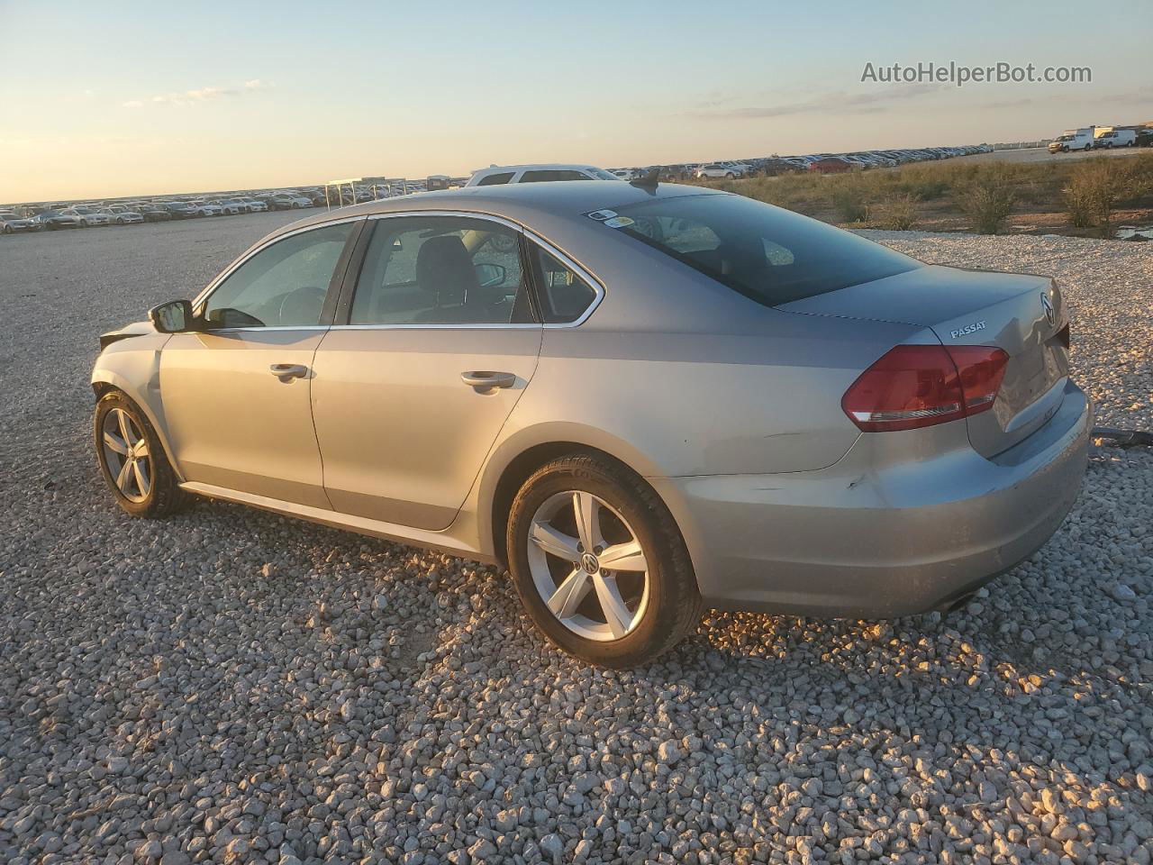 2012 Volkswagen Passat Se Silver vin: 1VWBH7A31CC108033