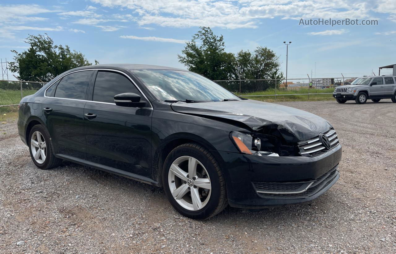 2013 Volkswagen Passat Se Black vin: 1VWBH7A31DC012789