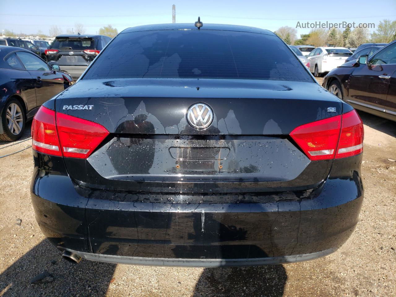 2013 Volkswagen Passat Se Black vin: 1VWBH7A31DC031505