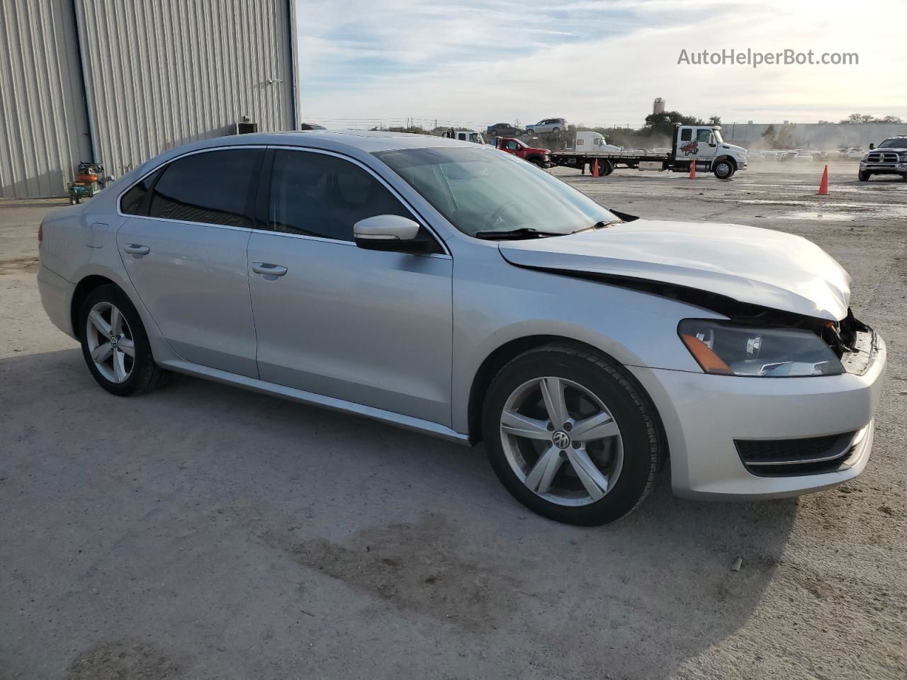 2013 Volkswagen Passat Se Silver vin: 1VWBH7A31DC032928