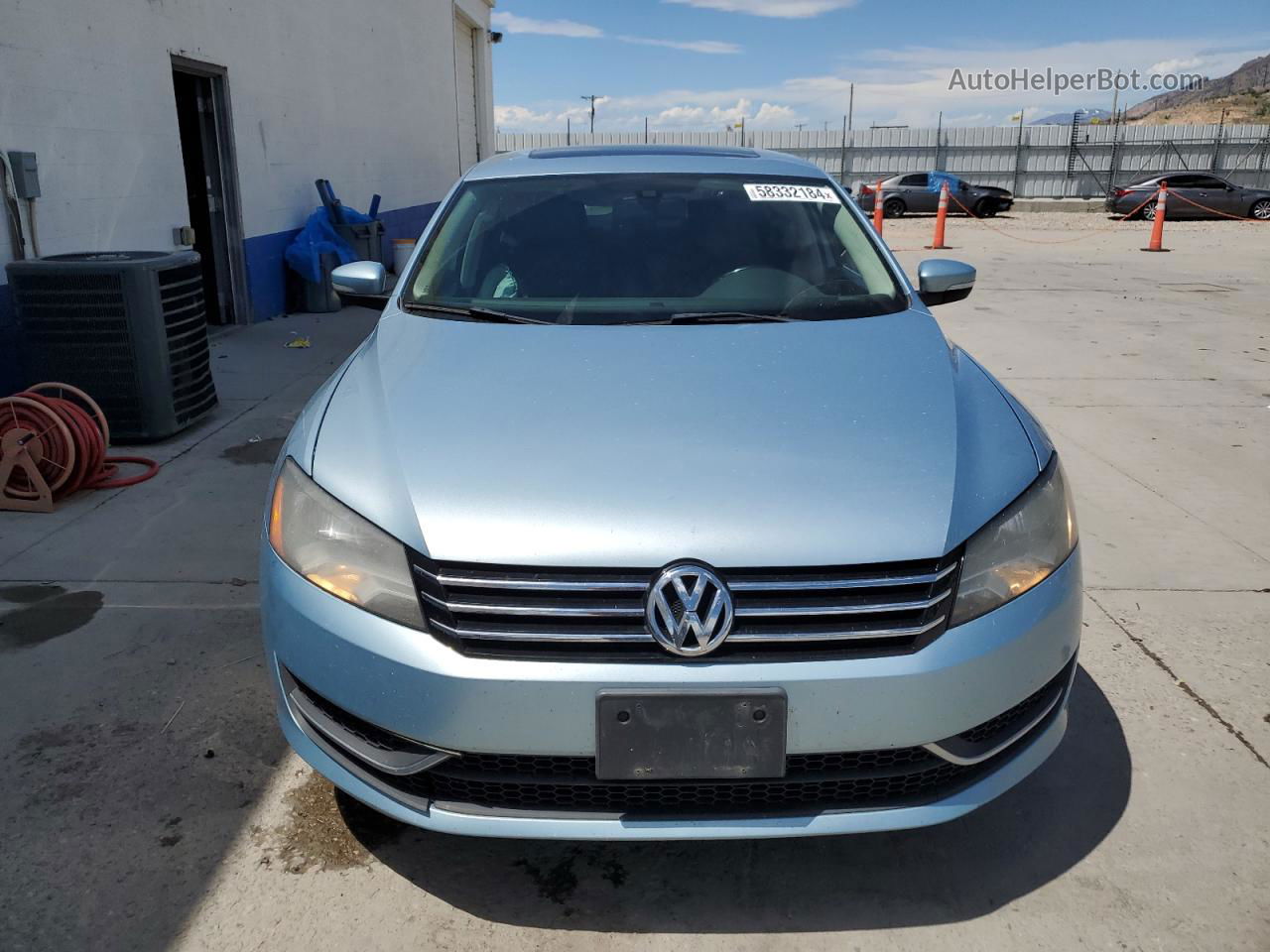 2013 Volkswagen Passat Se Turquoise vin: 1VWBH7A31DC116098