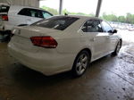 2013 Volkswagen Passat Se White vin: 1VWBH7A31DC127781