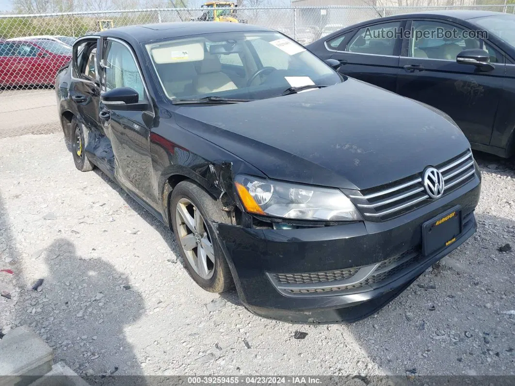 2013 Volkswagen Passat 2.5l Se Black vin: 1VWBH7A31DC130471