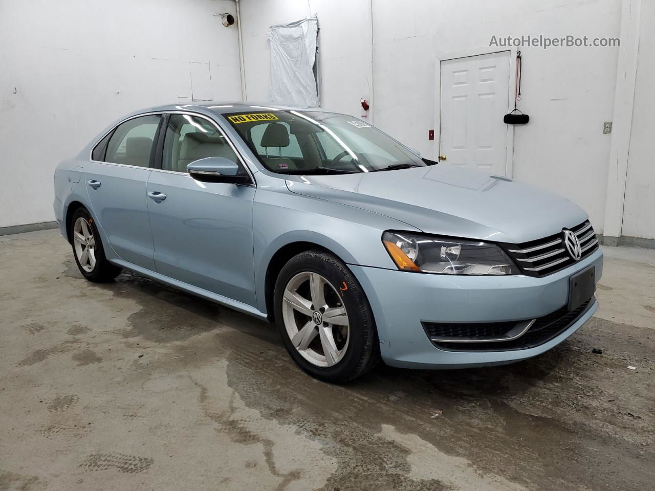 2012 Volkswagen Passat Se Синий vin: 1VWBH7A32CC057612