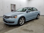 2012 Volkswagen Passat Se Синий vin: 1VWBH7A32CC057612