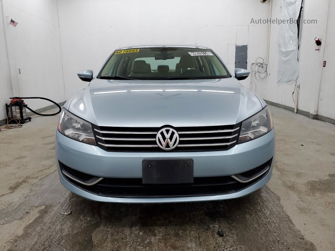 2012 Volkswagen Passat Se Синий vin: 1VWBH7A32CC057612