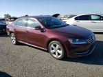 2012 Volkswagen Passat Se Бордовый vin: 1VWBH7A32CC110244