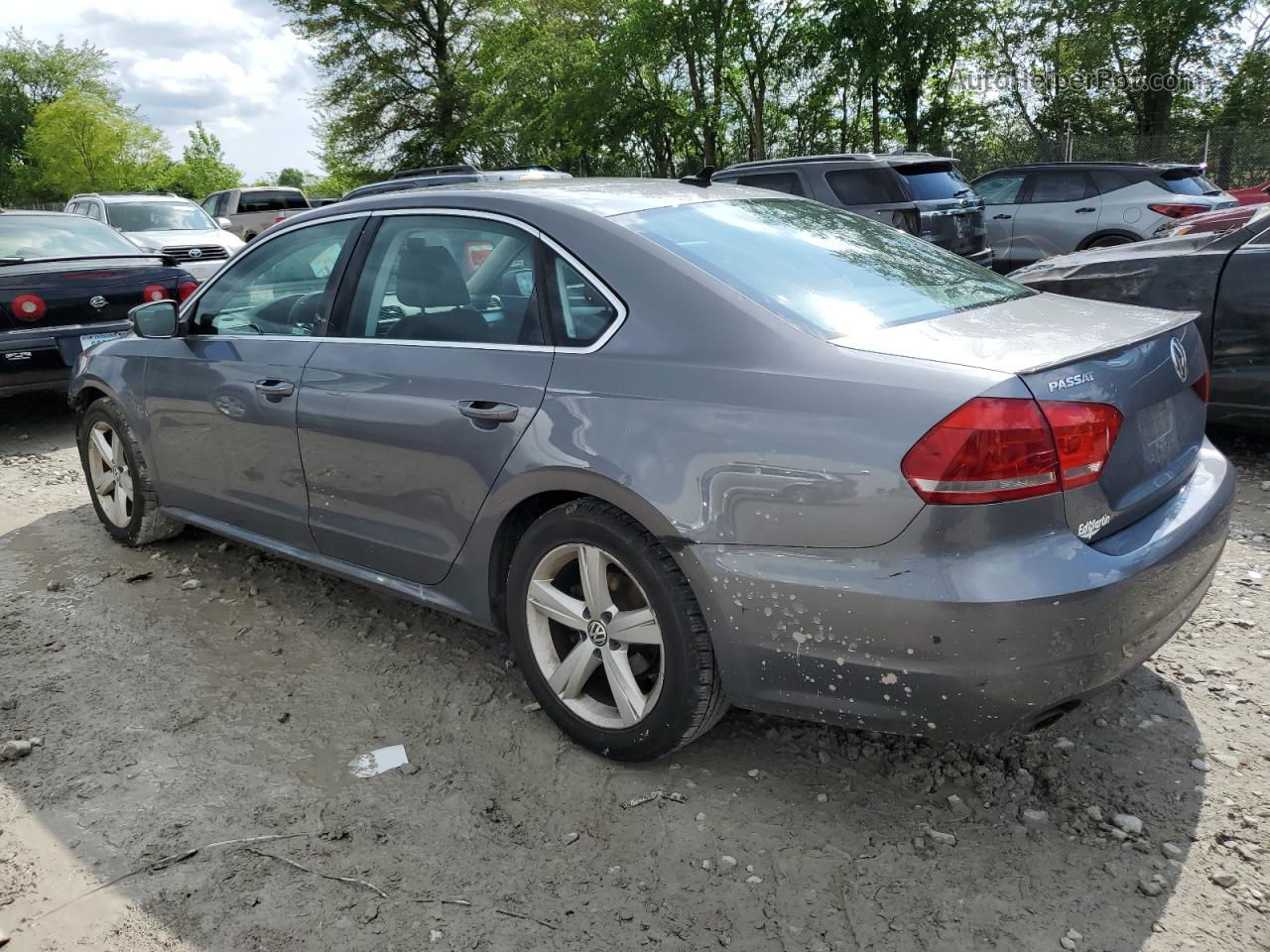 2013 Volkswagen Passat Se Gray vin: 1VWBH7A32DC060088