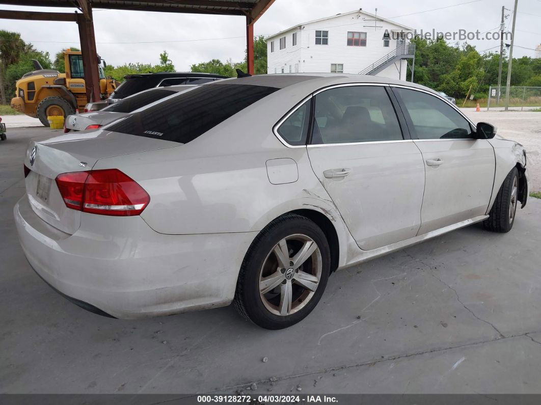 2013 Volkswagen Passat 2.5l Se White vin: 1VWBH7A32DC106812