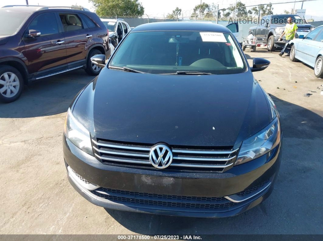 2012 Volkswagen Passat Se Black vin: 1VWBH7A33CC056355