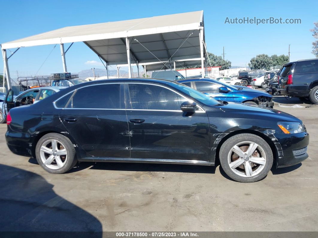 2012 Volkswagen Passat Se Black vin: 1VWBH7A33CC056355