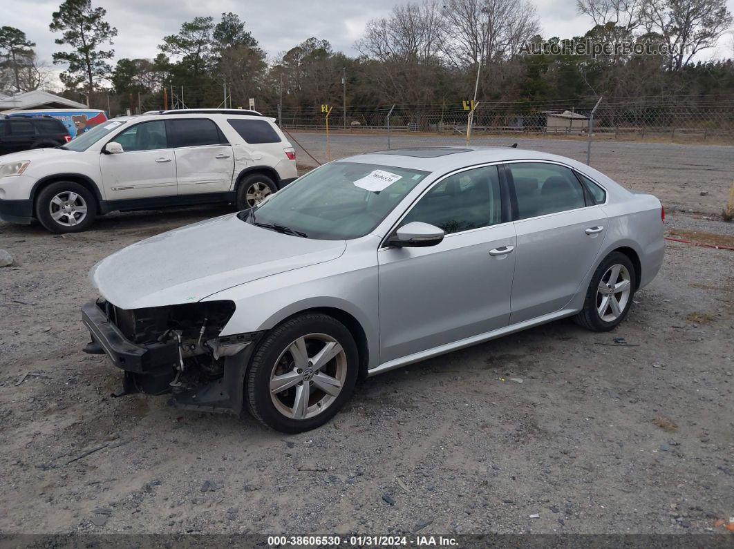 2012 Volkswagen Passat 2.5l Se Silver vin: 1VWBH7A33CC065587