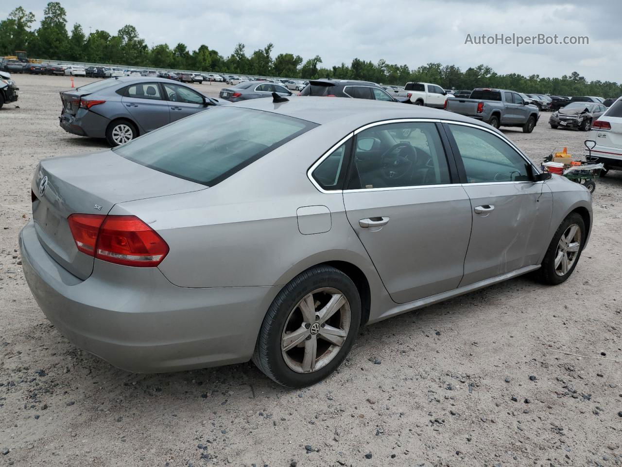 2012 Volkswagen Passat Se Серебряный vin: 1VWBH7A33CC073821