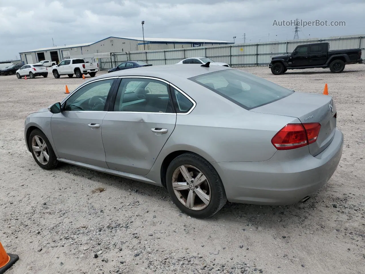 2012 Volkswagen Passat Se Silver vin: 1VWBH7A33CC073821