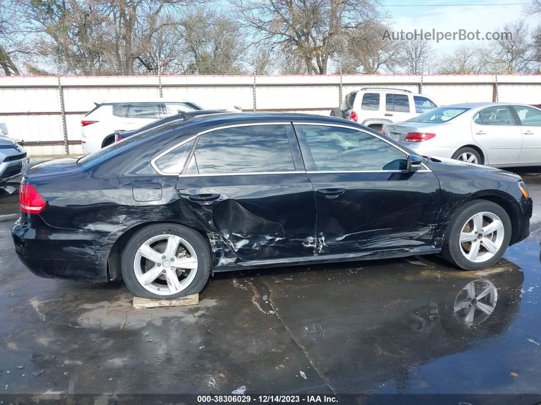 2013 Volkswagen Passat 2.5l Se Black vin: 1VWBH7A33DC012647