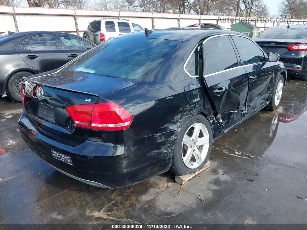 2013 Volkswagen Passat 2.5l Se Black vin: 1VWBH7A33DC012647