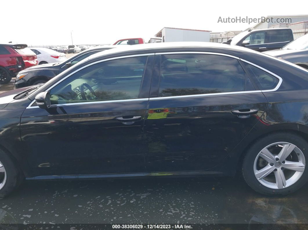 2013 Volkswagen Passat 2.5l Se Black vin: 1VWBH7A33DC012647