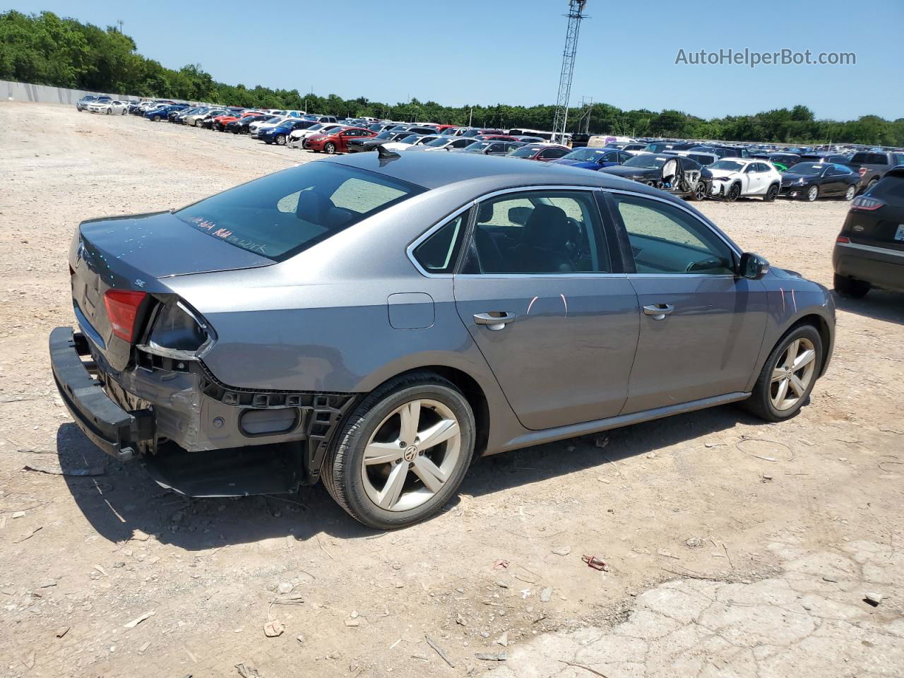 2014 Volkswagen Passat Se Silver vin: 1VWBH7A33EC015226