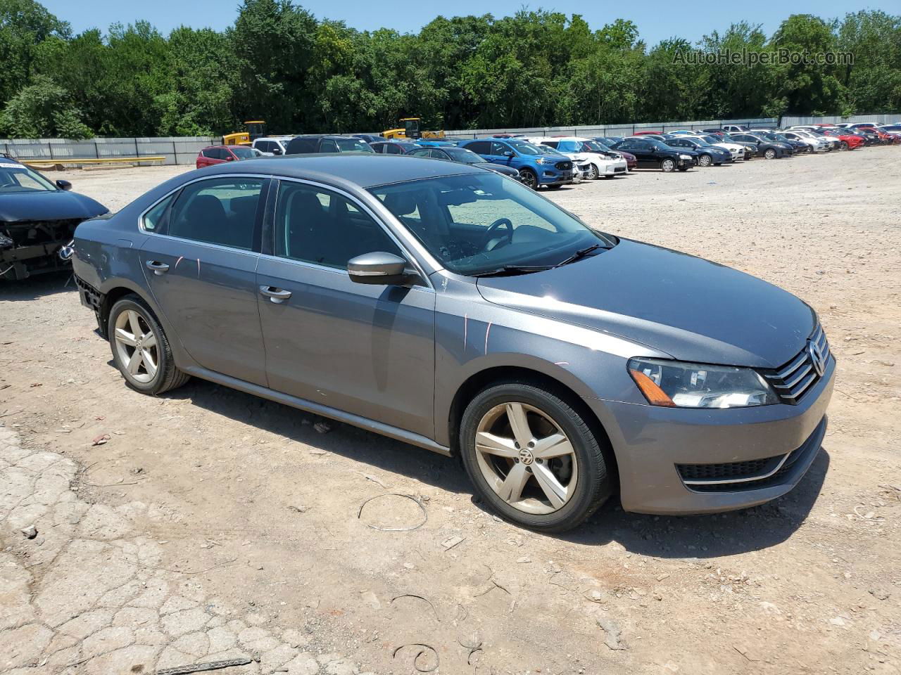 2014 Volkswagen Passat Se Silver vin: 1VWBH7A33EC015226