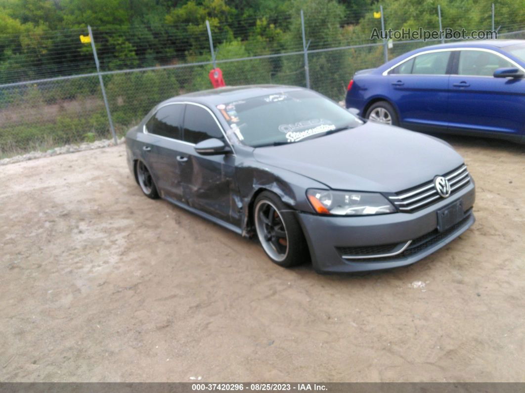 2012 Volkswagen Passat Se W/sunroof Gray vin: 1VWBH7A34CC021985