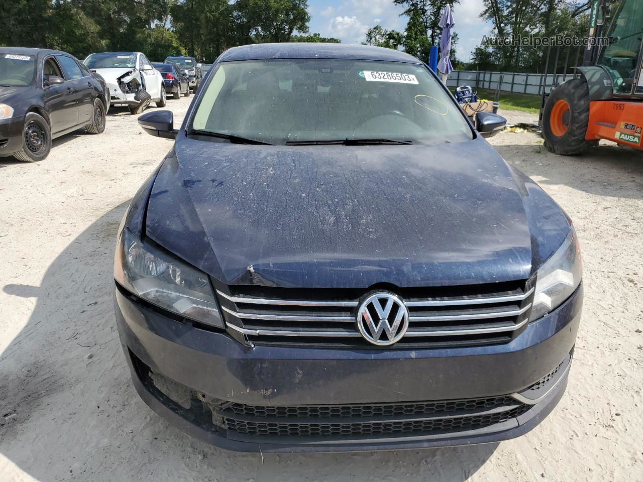 2012 Volkswagen Passat Se Blue vin: 1VWBH7A34CC069390