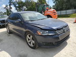 2012 Volkswagen Passat Se Синий vin: 1VWBH7A34CC069390