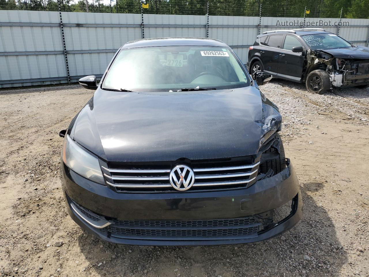 2012 Volkswagen Passat Se Black vin: 1VWBH7A34CC096640