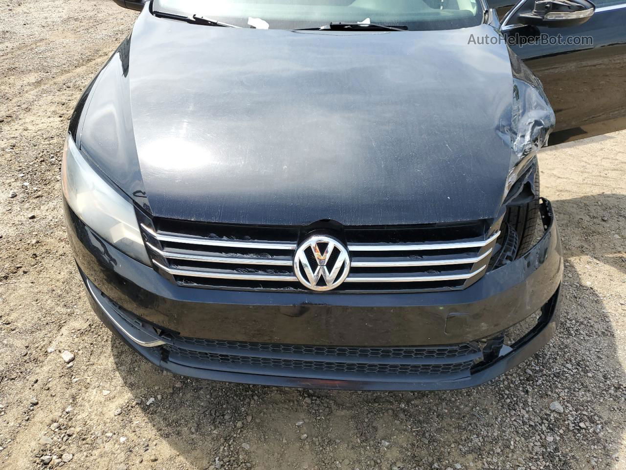 2012 Volkswagen Passat Se Black vin: 1VWBH7A34CC096640