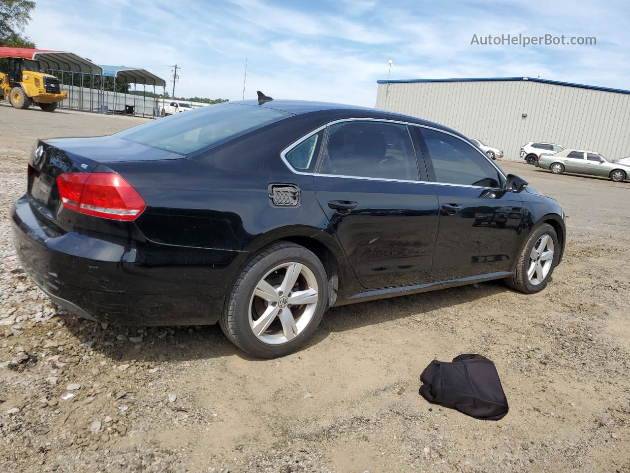 2012 Volkswagen Passat Se Black vin: 1VWBH7A34CC096640