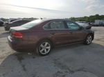 2012 Volkswagen Passat Se Burgundy vin: 1VWBH7A35CC032350