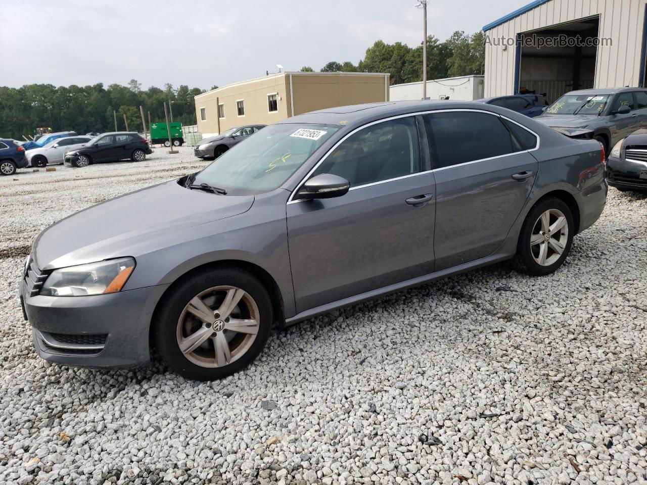 2012 Volkswagen Passat Se Silver vin: 1VWBH7A35CC058172