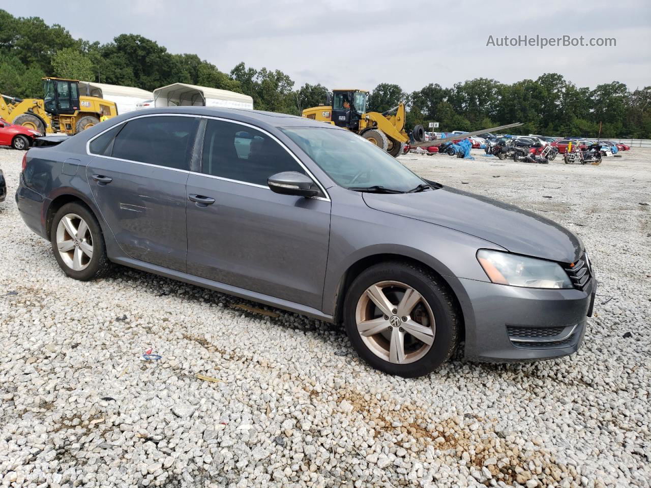 2012 Volkswagen Passat Se Silver vin: 1VWBH7A35CC058172