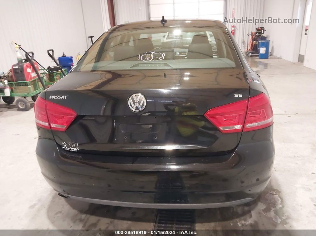 2012 Volkswagen Passat 2.5l Se Black vin: 1VWBH7A35CC062075