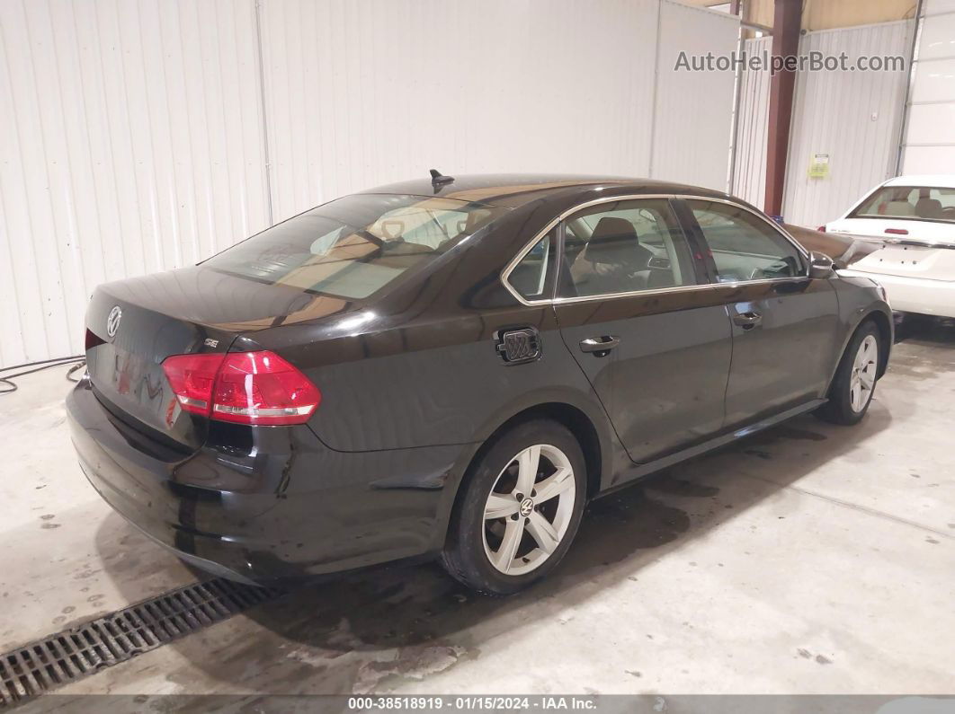 2012 Volkswagen Passat 2.5l Se Black vin: 1VWBH7A35CC062075