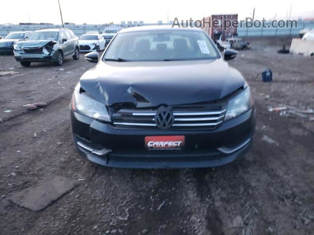 2012 Volkswagen Passat Se Black vin: 1VWBH7A35CC071195