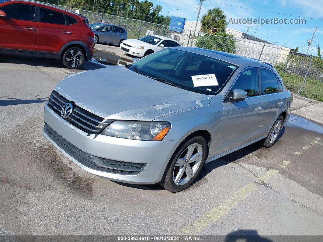 2013 Volkswagen Passat 2.5l Se Silver vin: 1VWBH7A35DC062272