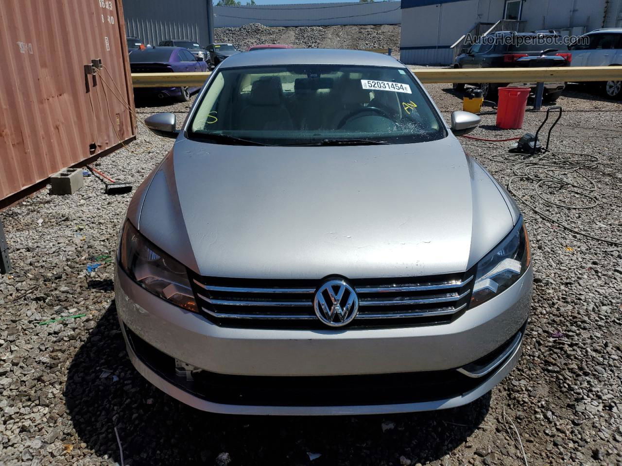 2012 Volkswagen Passat Se Silver vin: 1VWBH7A36CC098017