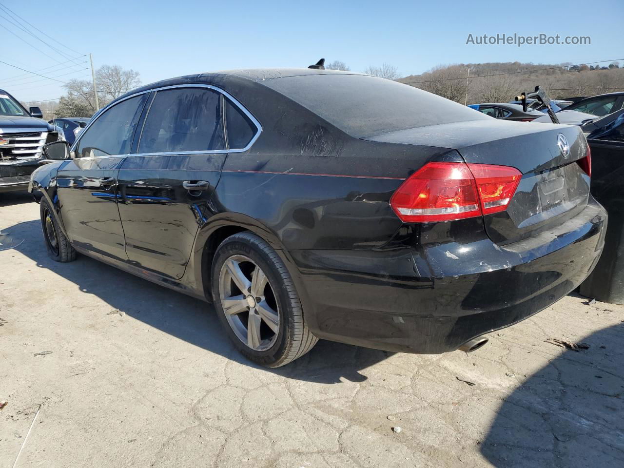 2013 Volkswagen Passat Se Black vin: 1VWBH7A36DC018507