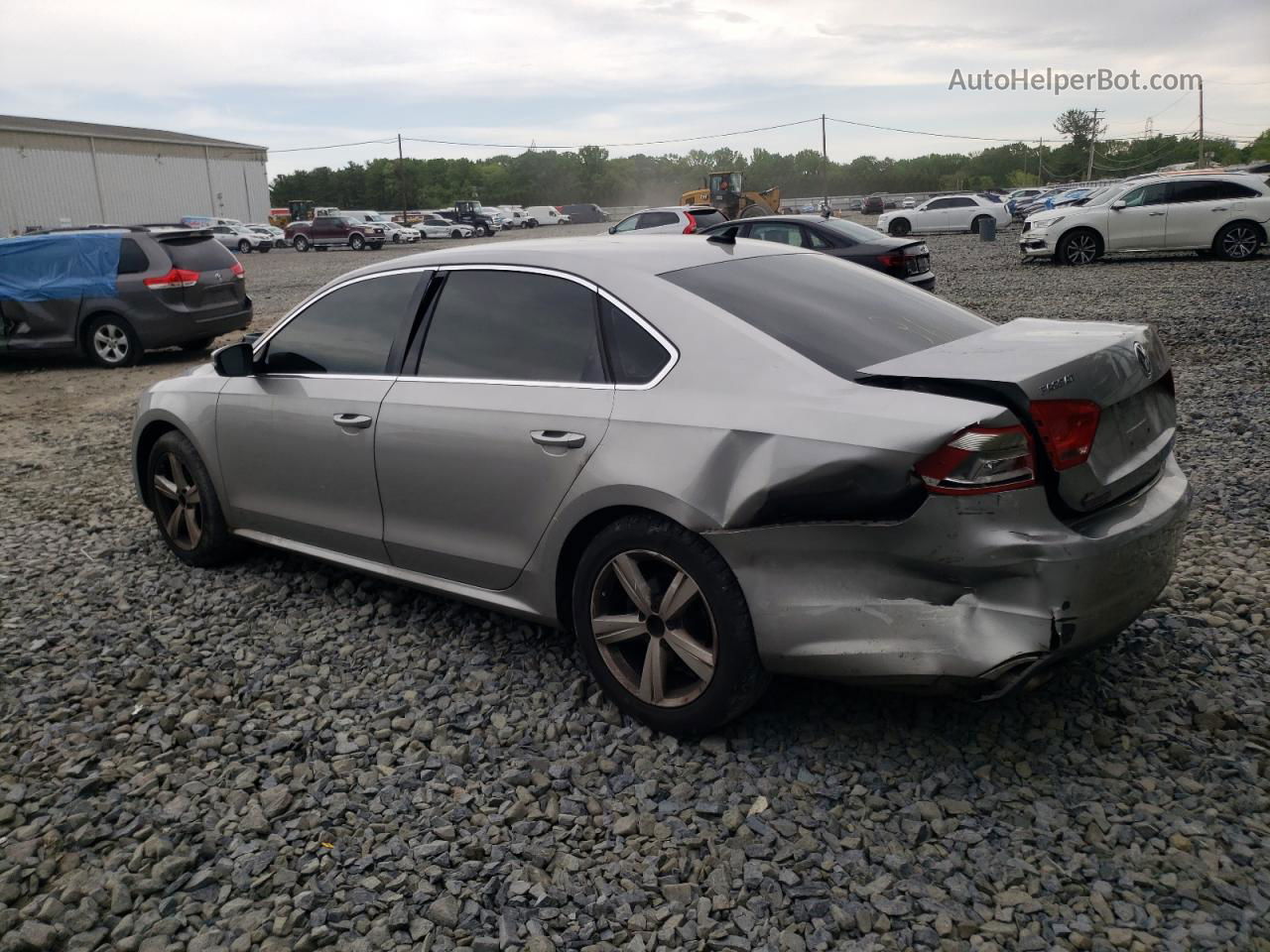 2013 Volkswagen Passat Se Silver vin: 1VWBH7A36DC028485