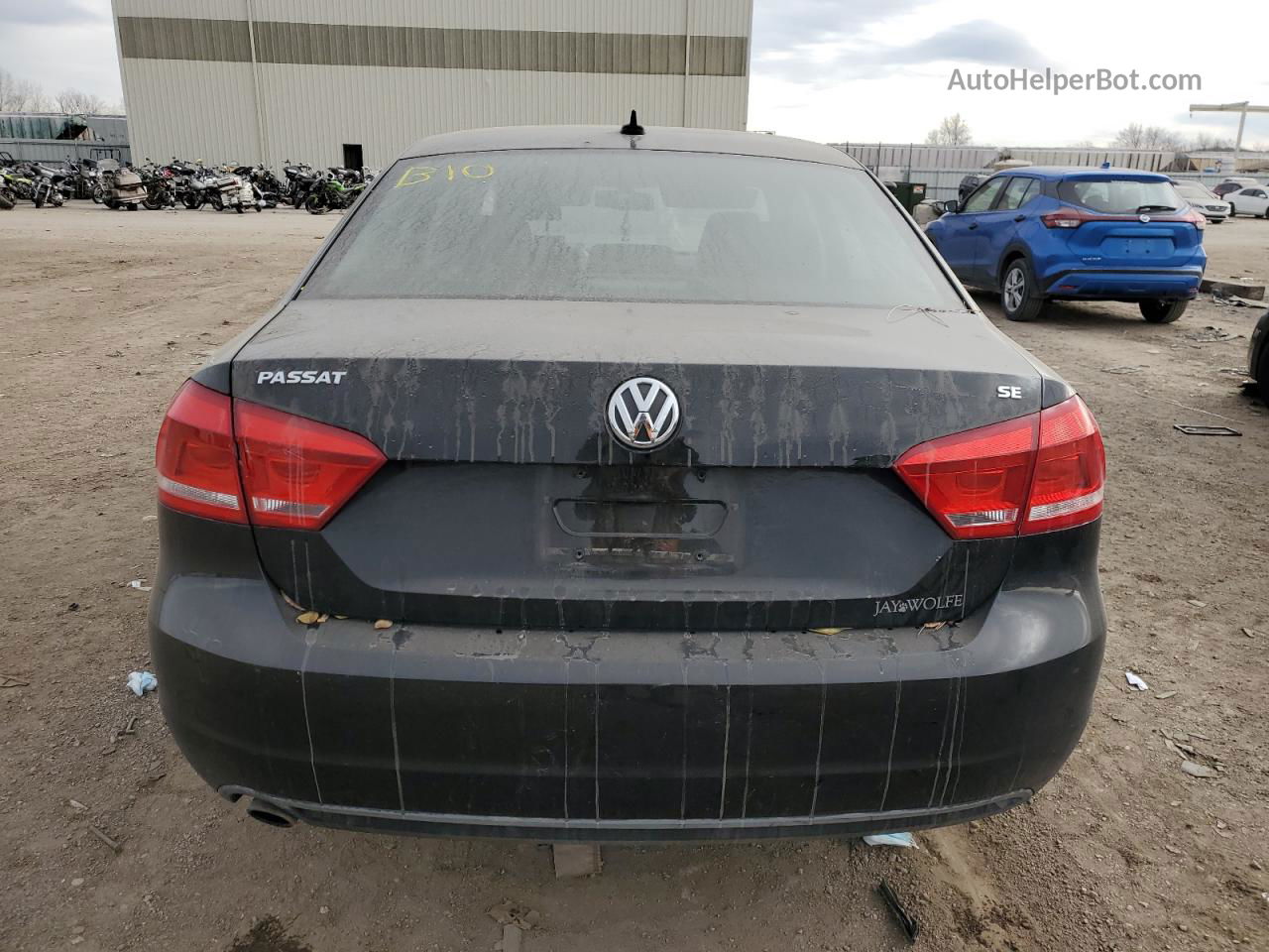 2013 Volkswagen Passat Se Черный vin: 1VWBH7A36DC060269