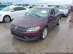 2013 Volkswagen Passat 2.5l Se Purple vin: 1VWBH7A36DC065777