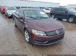 2013 Volkswagen Passat 2.5l Se Purple vin: 1VWBH7A36DC065777